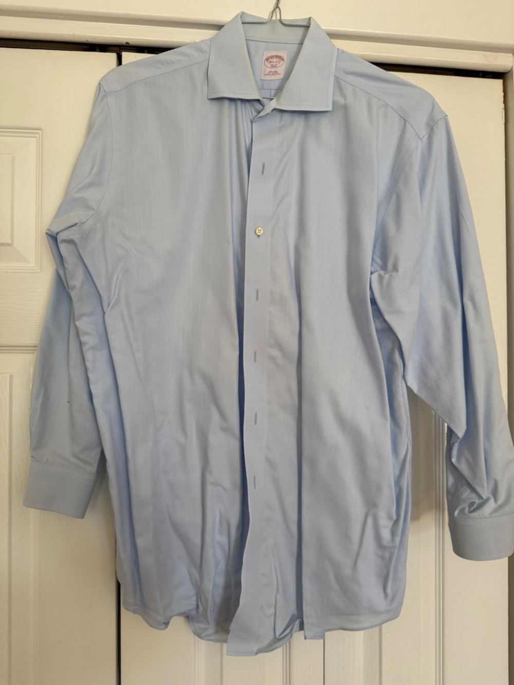 Brooks Brothers Light Blue Dress Shirt with Spread Collar